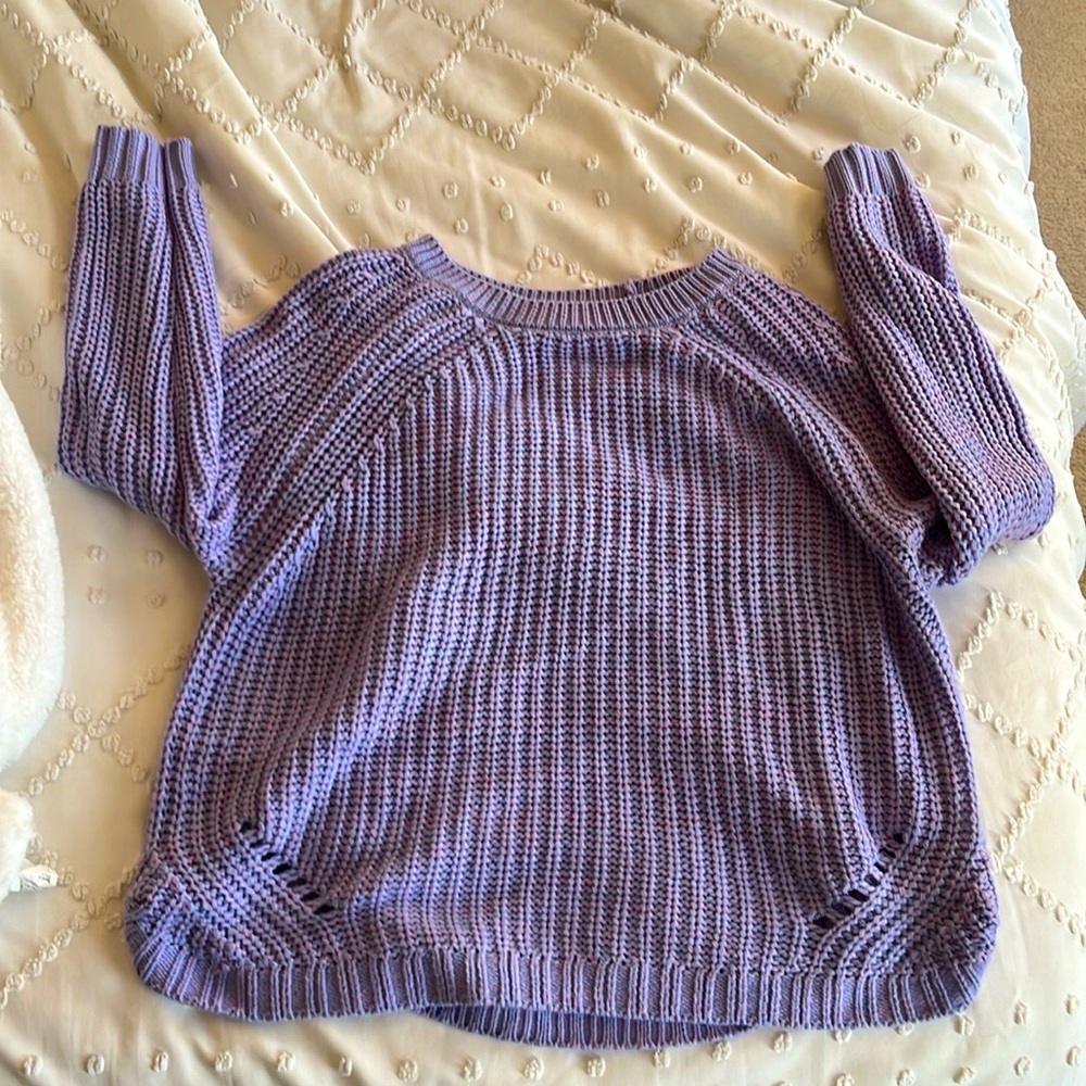 Super cozy purple knitted SO XL sweater